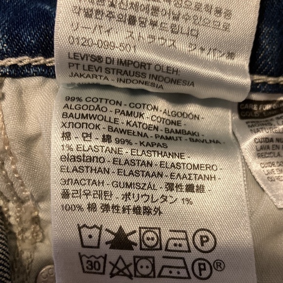 LEVI’S Wedgie Straight High Rise Crop Jeans in Middle Sister Size 25 New NWT - Picture 13 of 14